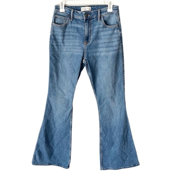 Abercrombie & Fitch Jeans Women's 28 6 The Flare Ultra High Rise Stretch Retro - Picture 1 of 8